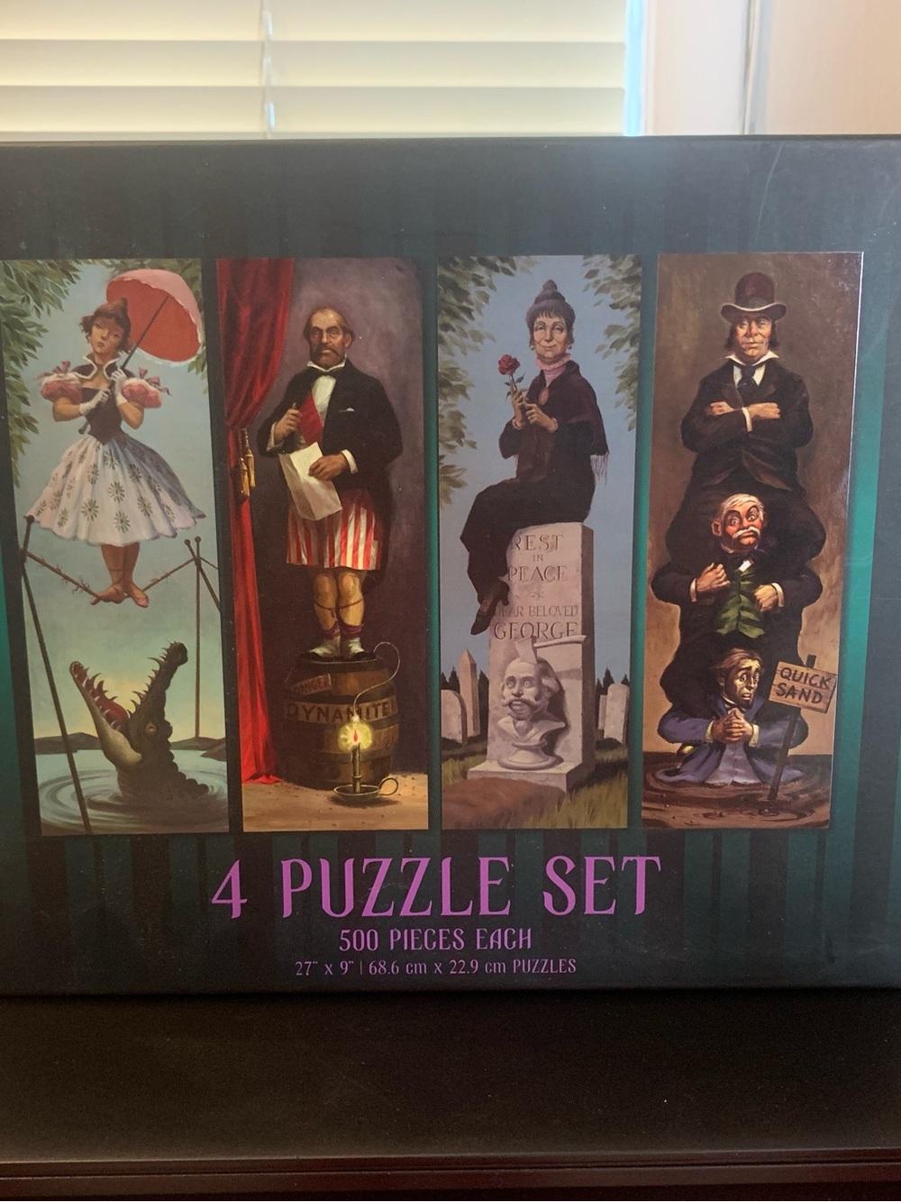Disney Haunted Mansion 4 Puzzle Set - Purple Cover - Unbranded